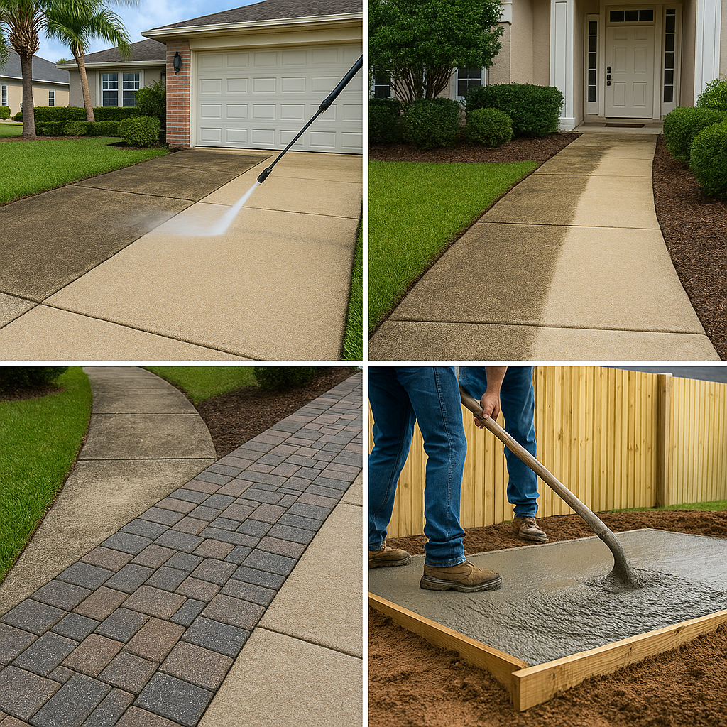 Epoxy floor coating application in Kissimmee by FB Solutions